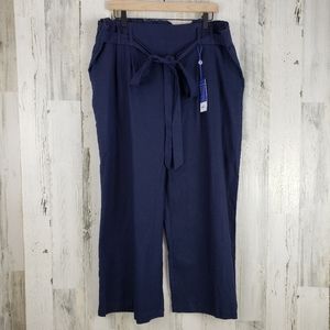 Popsugar Linen Wide Leg Palazzo Pants